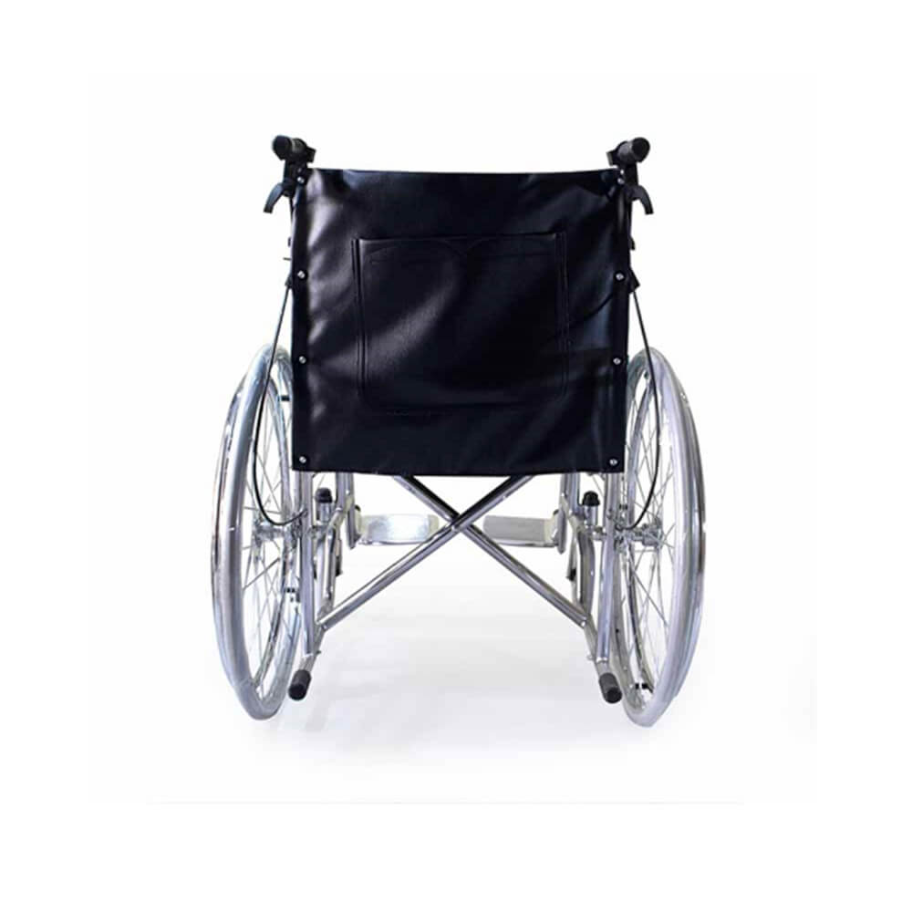 รถเข็นวีลแชร์  ELDERLIFE รุ่น HT-211H ล้อใหญ่ เหล็กชุปโครเมี่ยม
